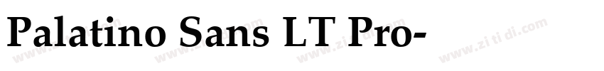Palatino Sans LT Pro字体转换